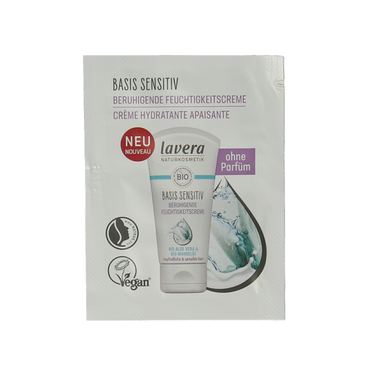 Lavera Sample basis sensitive moisturizing cream bio 100 Stuks
