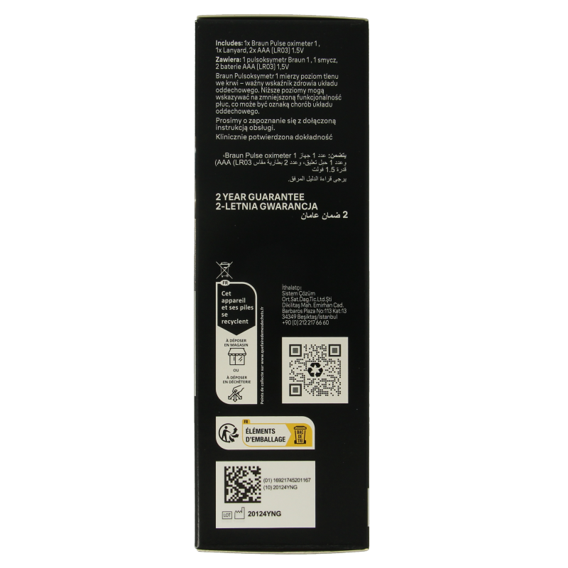 Braun Pulse oximeter 1 Stuks