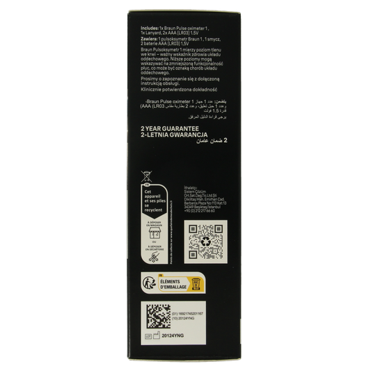 Braun Pulse oximeter 1 Stuks