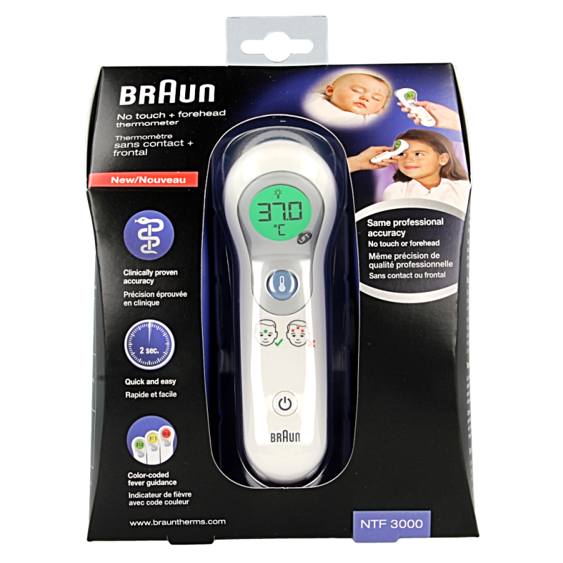 Braun Voorhoofdthermometer NTF3000 1 Stuks