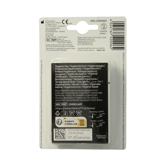 Braun Thermoscan lensfilters LF40 40 Stuks