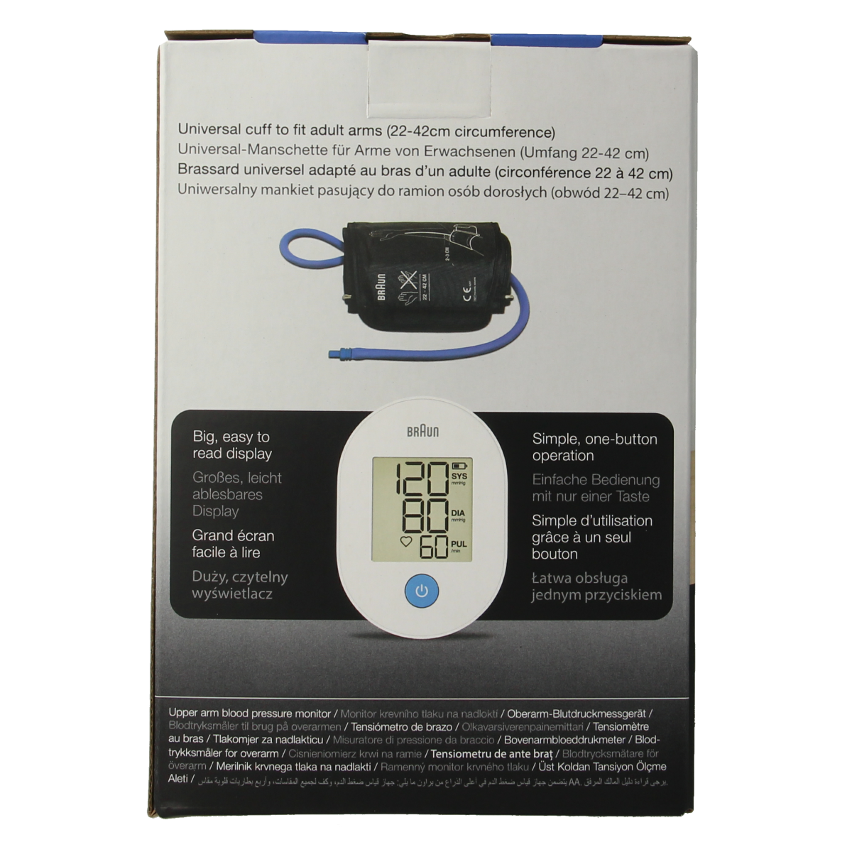 Braun Exactfit 1E bovenarm bloeddrukmeter 1.00 Stuks