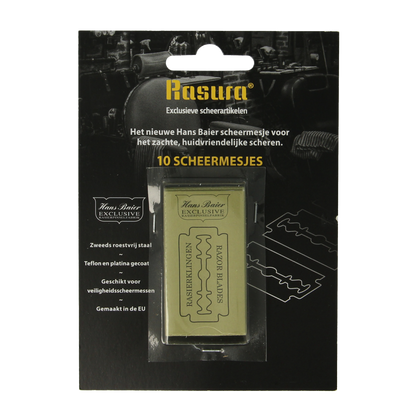 Hans Baier Scheermesjes op blister 10.00 Stuks