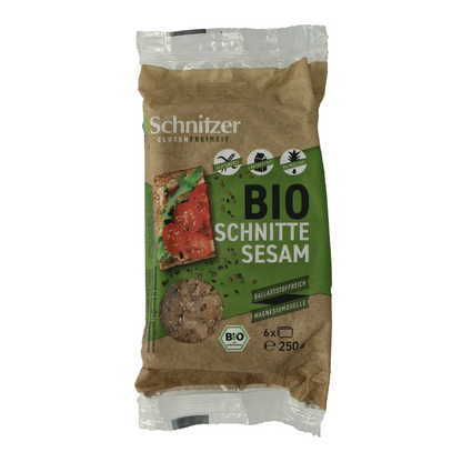 Schnitzer Sesambrood glutenvrij bio 250.00 Gram