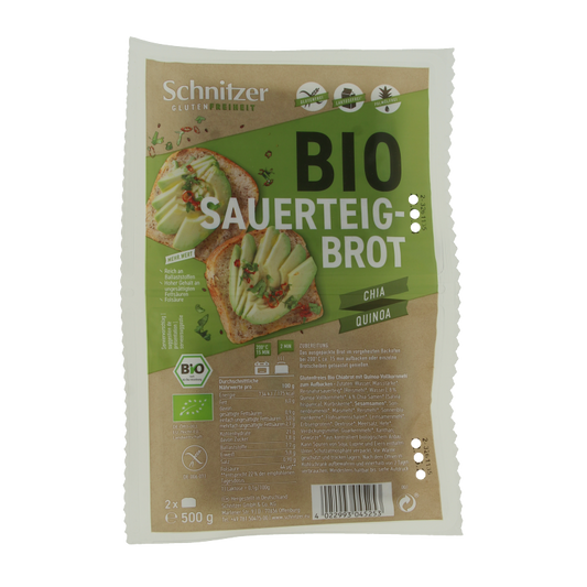 Schnitzer Brood chia & quinoa glutenvrij bio 500 Gram