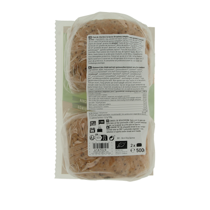 Schnitzer Brood chia & quinoa glutenvrij bio 500.00 Gram