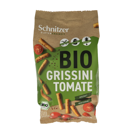 Schnitzer Grissini tomate glutenvrij bio 100 Gram