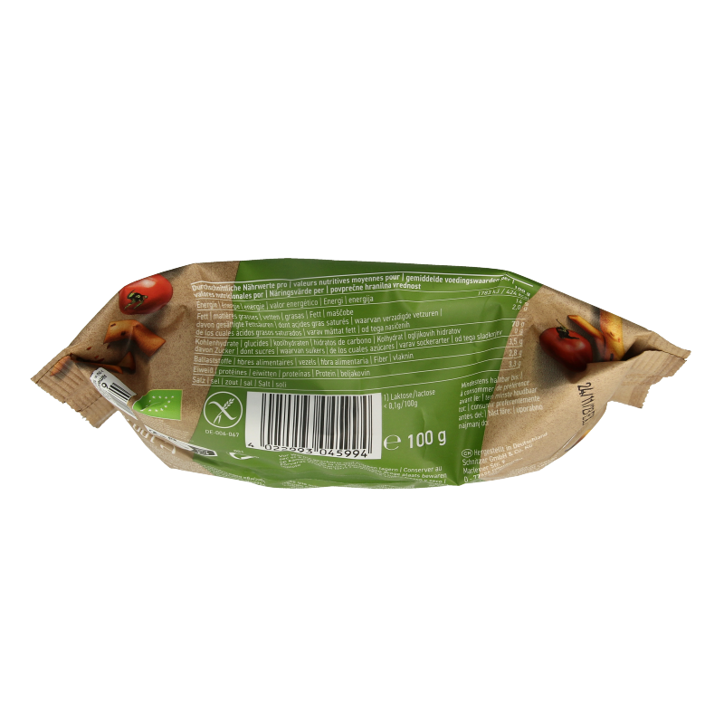 Schnitzer Grissini tomate glutenvrij bio 100 Gram