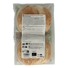 Schnitzer Hamburger broodjes glutenvrij bio 250.00 Gram