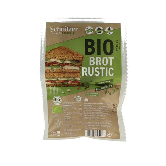 Schnitzer Bread'n toast dark glutenvrij bio 430 Gram