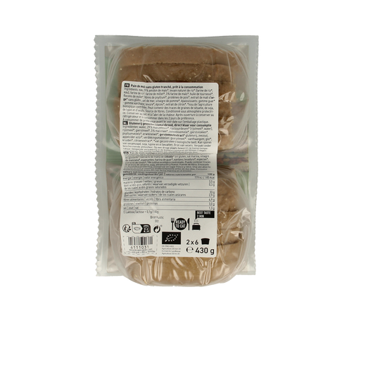 Schnitzer Bread'n toast dark glutenvrij bio 430.00 Gram