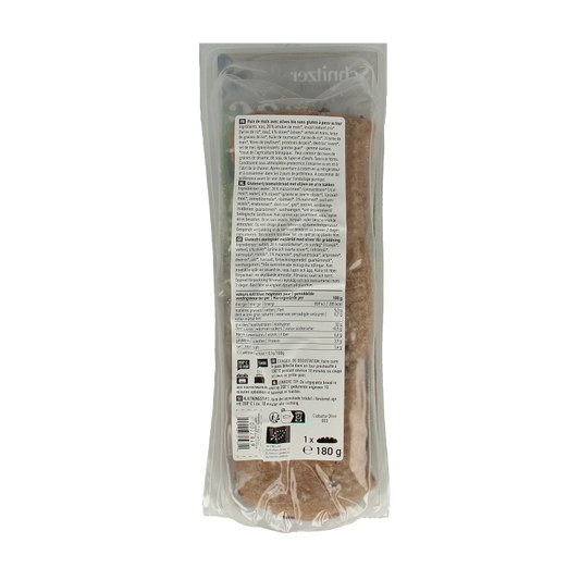 Schnitzer Ciabatta met olijven glutenvrij bio 180 Gram
