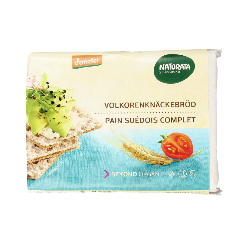 Naturata Knackebrod volkoren rogge demeter bio 250 Gram