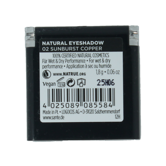 Sante Eyeshadow naturel 02 sunburst copper 1.8 Gram