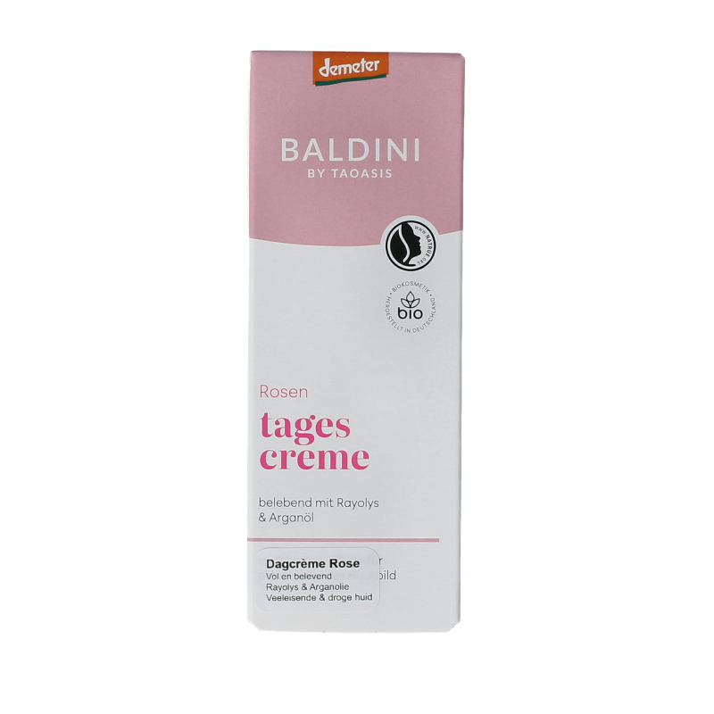 Baldini Dagcreme rijk rose demeter 50 Milliliter