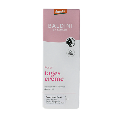 Baldini Dagcreme rijk rose bio demeter 50.00 Milliliter