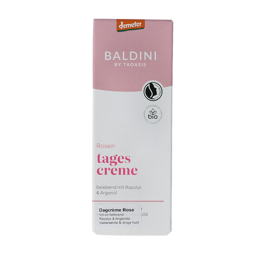 Baldini Dagcreme rijk rose demeter 50 Milliliter