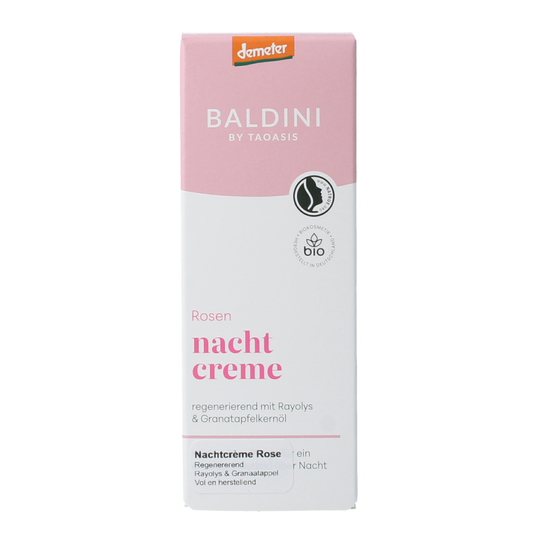 Baldini Nachtcreme rijk rose demeter 50 Milliliter