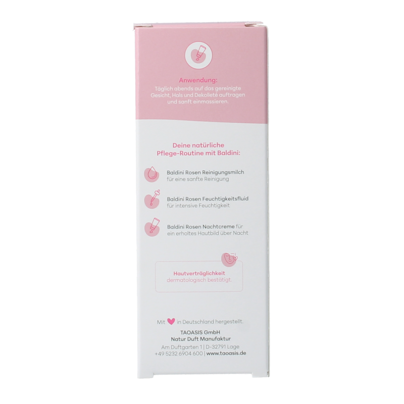 Baldini Nachtcreme rijk rose demeter 50 Milliliter