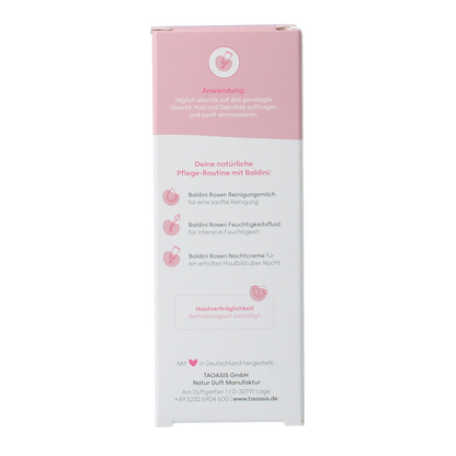 Baldini Nachtcreme rijk rose bio demeter 50.00 Milliliter