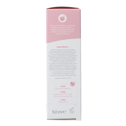 Baldini Nachtcreme rijk rose bio demeter 50.00 Milliliter
