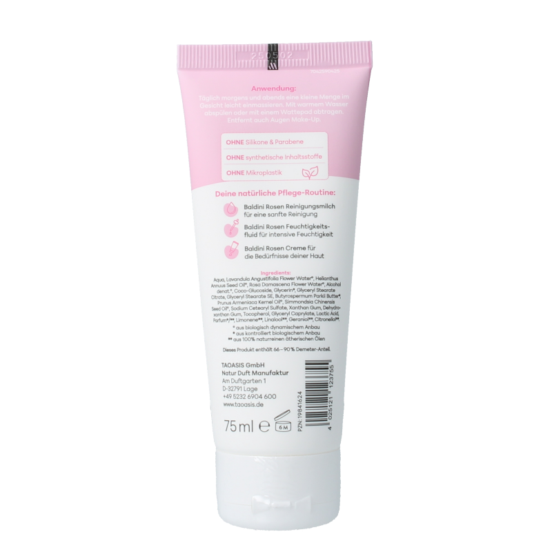 Baldini Cleansing milk rose demeter 75 Milliliter