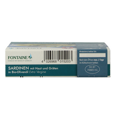 Fontaine Sardines met huid en graat 120 Gram