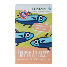 Fontaine Tonijnfilet in olijfolie bio 120 Gram