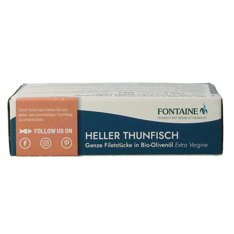 Fontaine Tonijnfilet in olijfolie bio 120 Gram