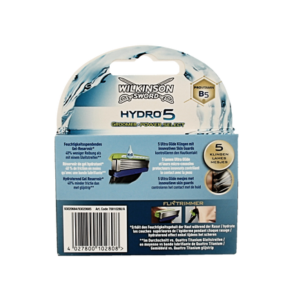 Wilkinson Hydro 5 groomer power select mesjes  4 Stuks