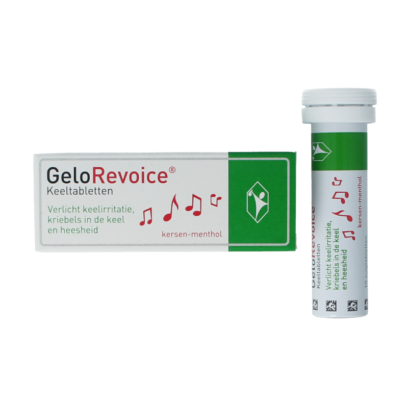 Gelorevoice Keeltabletten kersen - menthol 10 Tabletten