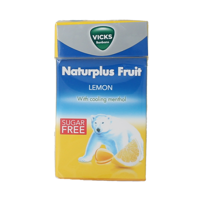 Vicks Citroen menthol suikervrij 40.00 Gram