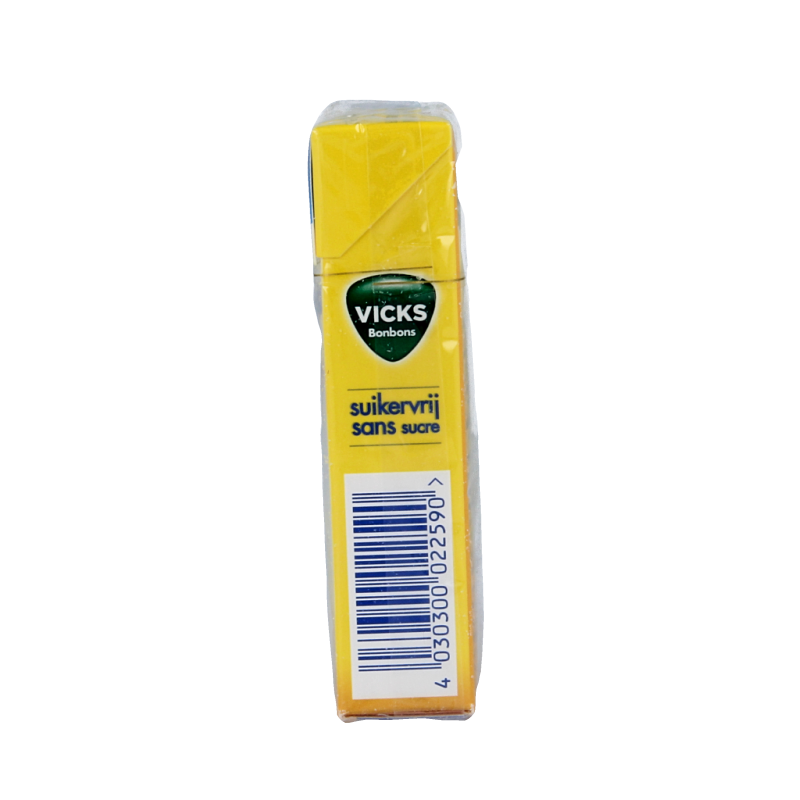Vicks Citroen menthol suikervrij 40 Gram