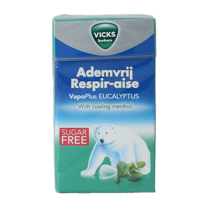 Vicks Ademvrij eucalyptus suikervrij 40.00 Gram