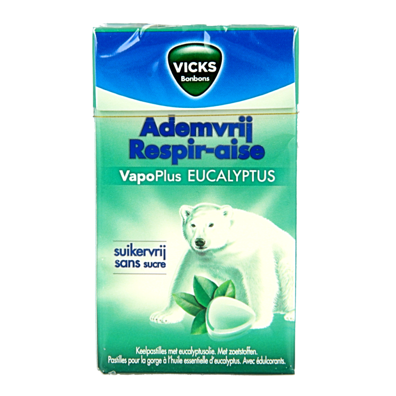 Vicks Ademvrij eucalyptus suikervrij 40 Gram