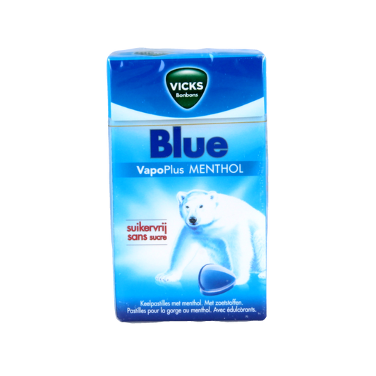 Vicks Blue menthol suikervrij box 40 Gram