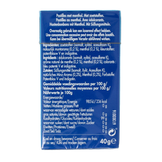 Vicks Blue menthol suikervrij box 40.00 Gram