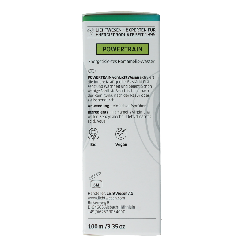 Lichtwesen Powertrain energiespray 100 Milliliter