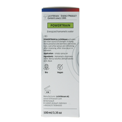 Lichtwesen Powertrain energiespray 100.00 Milliliter