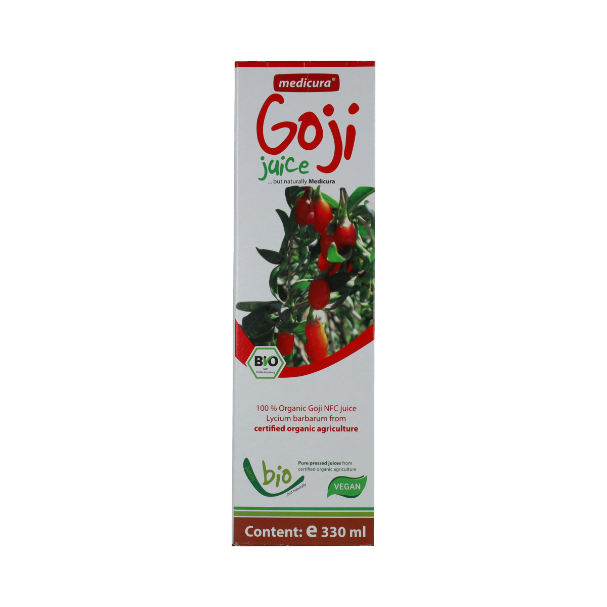 Medicura Goji 100% sap bio 330.00 Milliliter