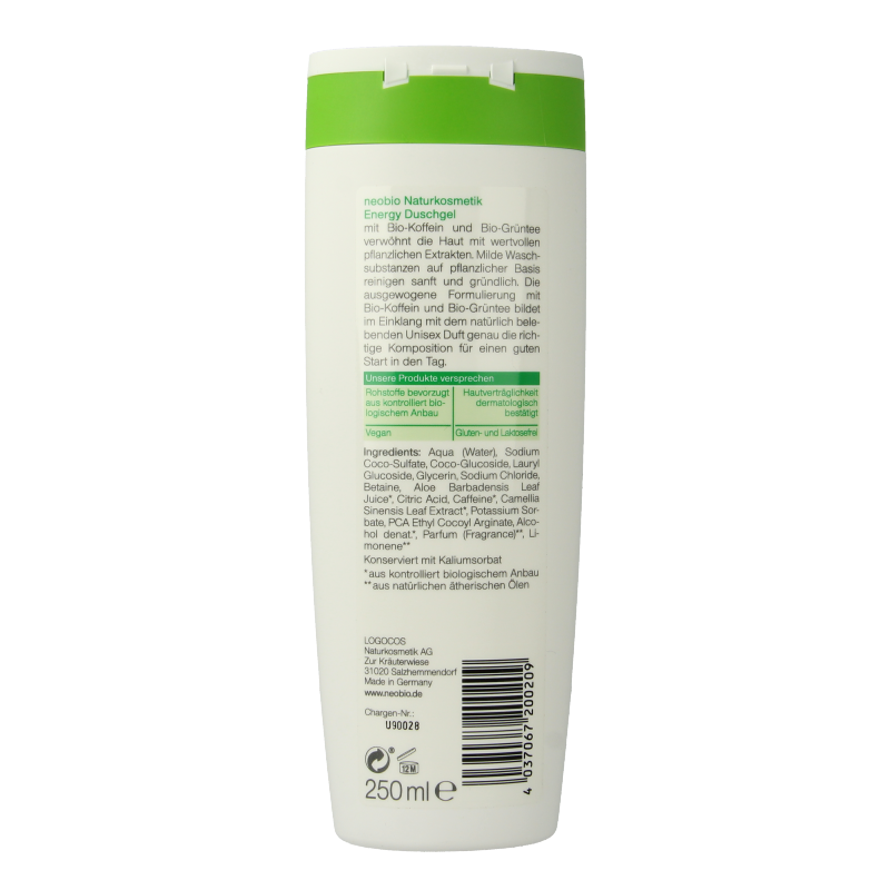 Neobio Douchegel energy 250 Milliliter