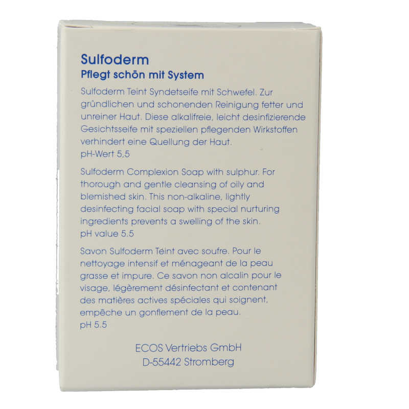 Sulfoderm S teint syndet soap 100 Gram