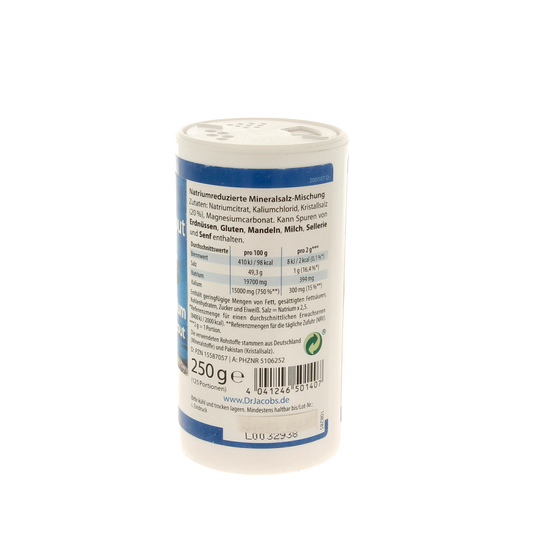 Dr. Jacob's Basisch bloeddrukzout 250.00 Gram
