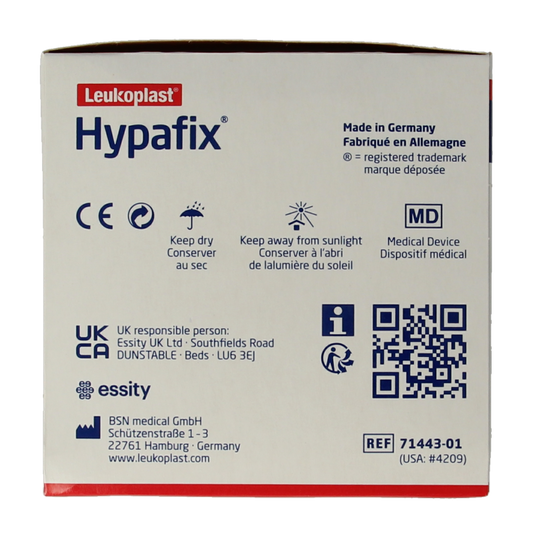 Hypafix Kleefvlies hypoallergeen 10m x 5cm 1 Stuks