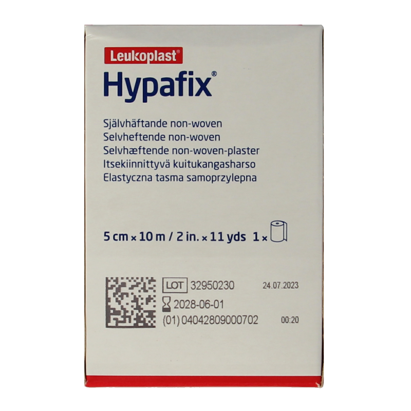 Hypafix Kleefvlies hypoallergeen 10m x 5cm 1 Stuks