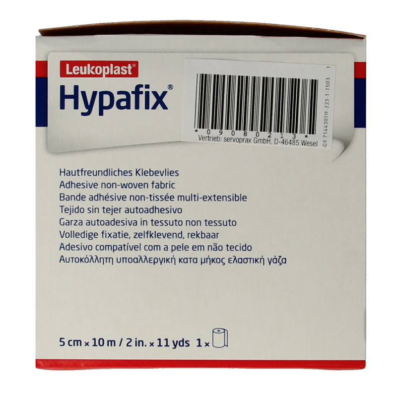 Hypafix Kleefvlies hypoallergeen 10m x 5cm 1 Stuks