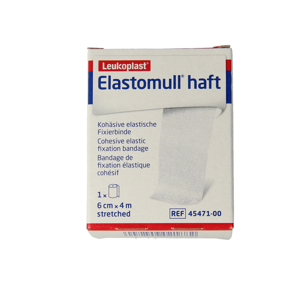 Elastomull Fixatiewindsel haft 4m x 6cm 1.00 Stuks
