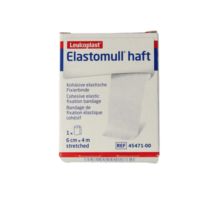 Elastomull Fixatiewindsel haft 4m x 6cm 1.00 Stuks