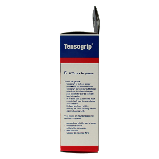 Tensogrip Elastisch buisverband C 1m x 6.75cm huidkleur 1.00 Stuks