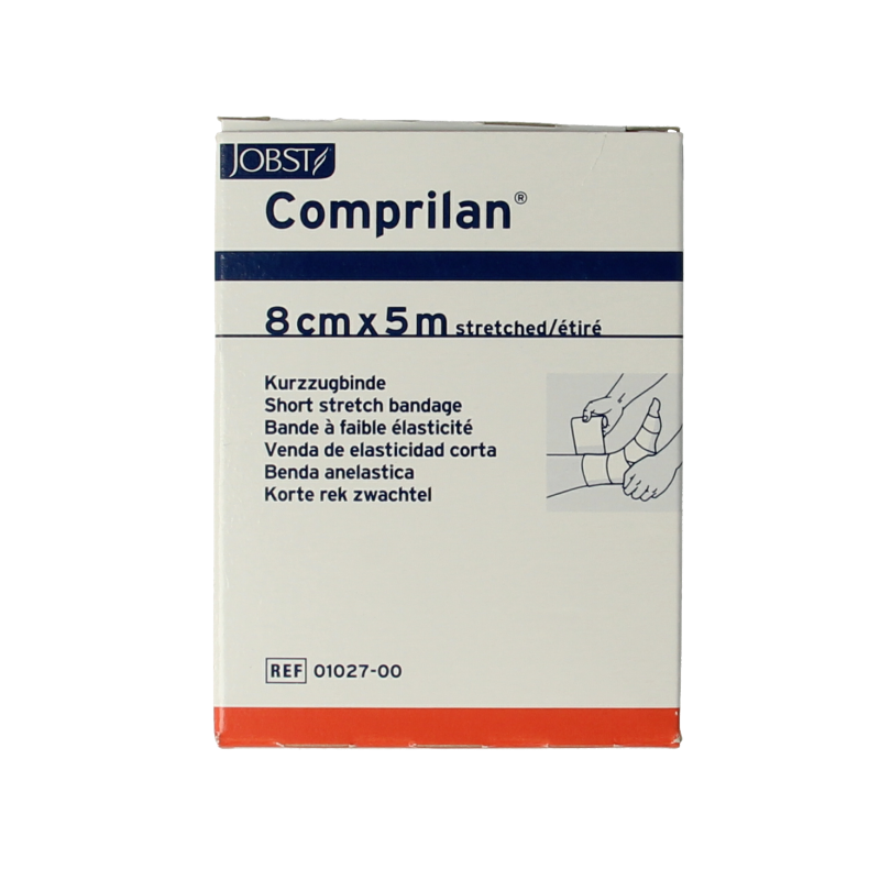 Comprilan Korte rek zwachtel 5m x 8cm 1 Stuks